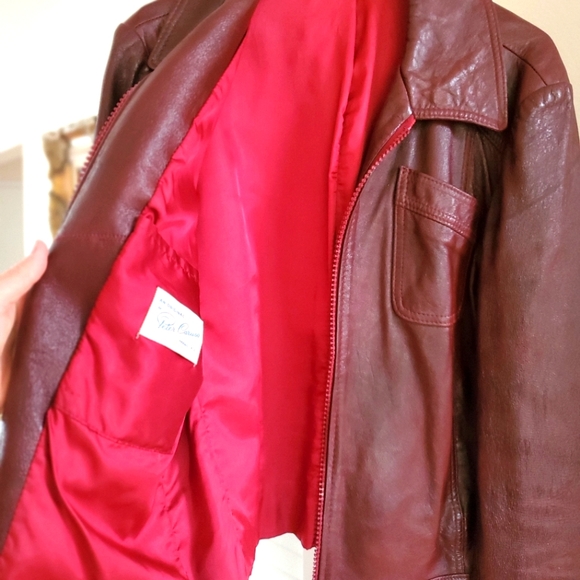 Vintage 1970's Peter Caruso Leather Jacket - Picture 3 of 8